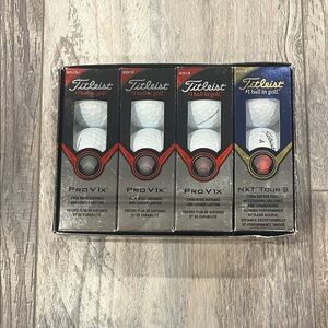 Titleist Pro V1x and NXT Tour S Golf Balls Set